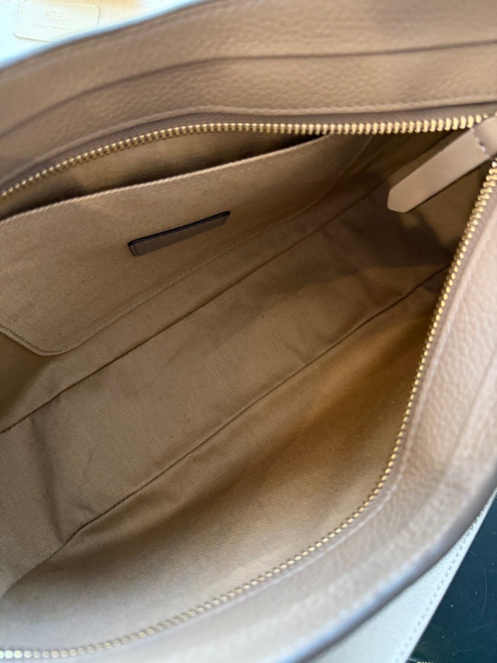 STOW London Beth Shoulder Bag WITH Crossbody Strap Warm Taupe - Picture 12 of 16